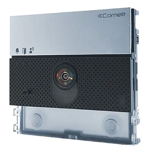 Comelit UT8020 IP (ViP) Ultra Audio/Video Module for Ultra Entrance Panel, Aluminum Black/Transparent