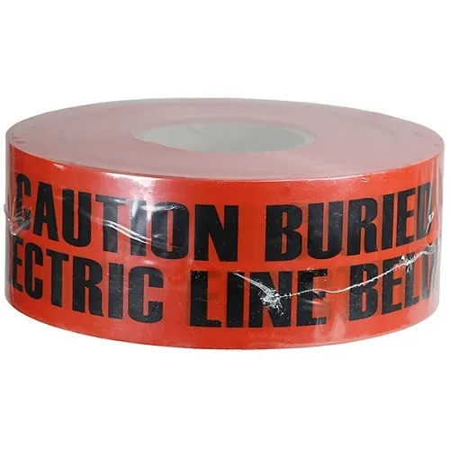Dottie UT8D 3" x 1000' Underground Tape Caution Buried, Red