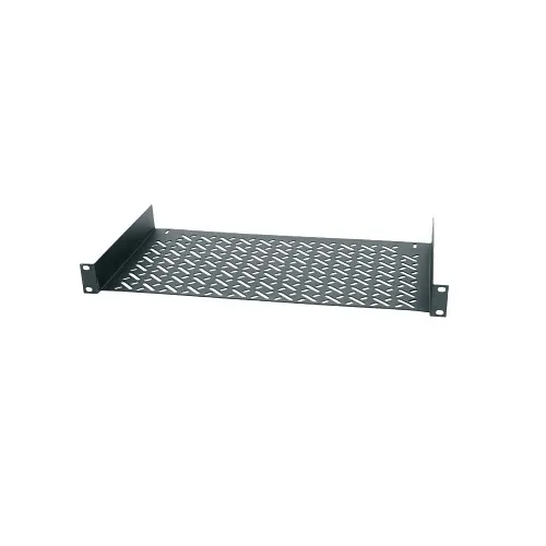 Middle Atlantic UTR1 Mounting Rack Shelf, 10" Depth, 25 lbs Weight Capacity Rack Mounted Shelf, 1U RMS, Steel, Black