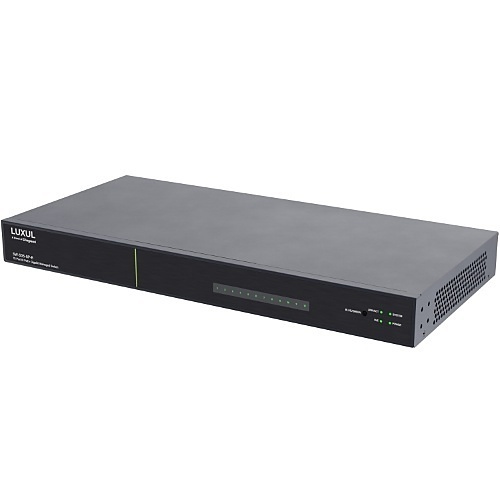 Luxul SW-505-8P-R 8 PoE+/2 RJ45/2 SFP Rear-Facing Ports, 1Gb L2/L3 Managed Switch, US Power Cord