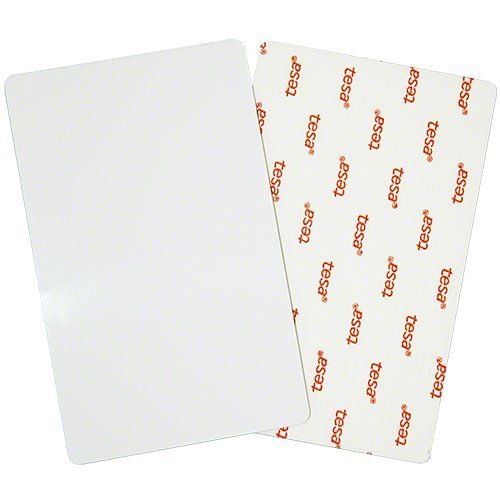 HID 1324GBV22 Direct Image PVC 20 Mil Glossy Adhesive Back Label, ISOProx II and ProxCard II Size with Slot Punch, Brown