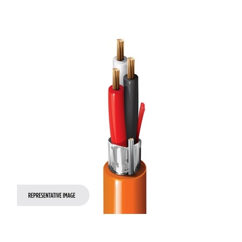 Belden 5501FE 008U1000 Security & Sound Cable, 3-Conductor 22 AWG, Shielded, Riser CMR Rated, PVC Jacket, Gray
