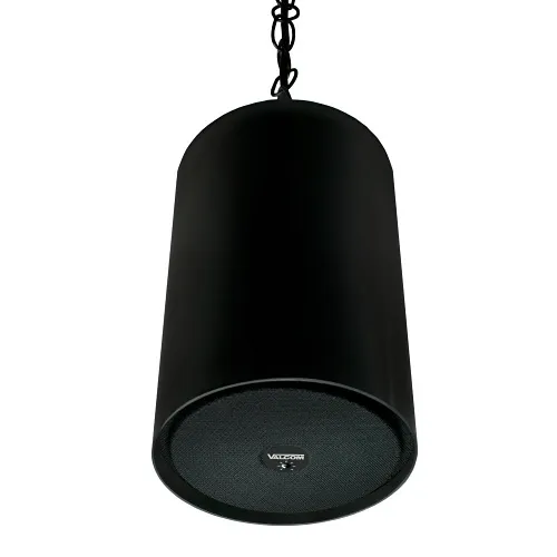 Valcom V-1015B-BK 5W Pendent Speaker, One-Way, Black