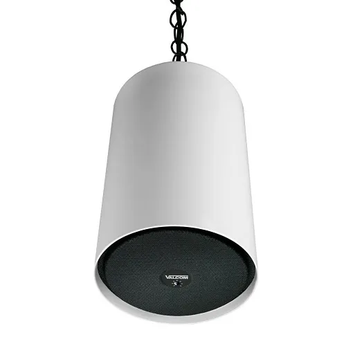 Valcom V-1015B-W Pendant Speaker, 5W, White