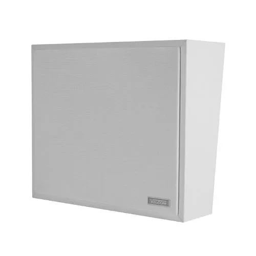 Valcom V-1016-W One-Way Angled Wall 45 Ohms Speaker, White