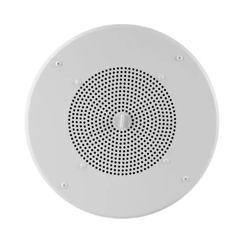 Valcom V-1020C One-Way 8" Round Ceiling 45 Ohms Speaker, White