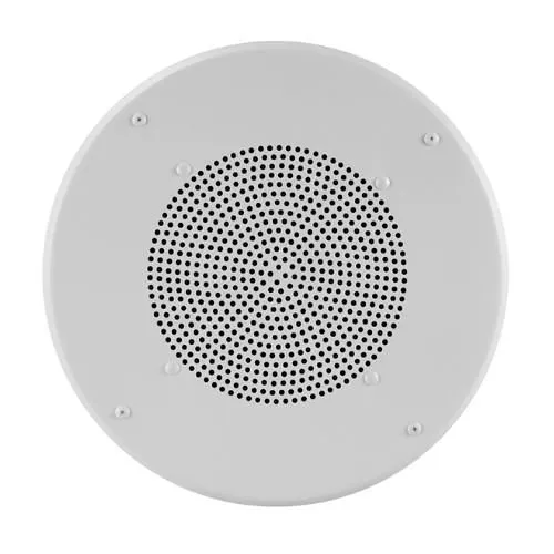 Valcom V-1060A Two-Way 8" Indoor Round Ceiling Speaker Talkback, White