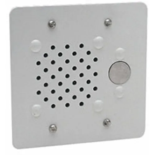 Valcom V-1073 Vandalproof Public Address Doorplate with 45 Ohm Speaker