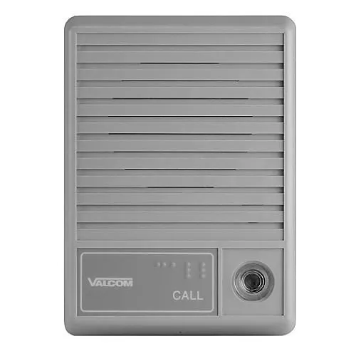 Valcom V-1074 Surface Mount Intercom Doorplate Speaker with Call Button