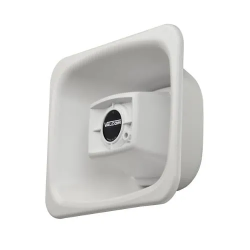 Valcom V-1090-W FlexHorn Indoor/Outdoor HandsFree Talkback, White