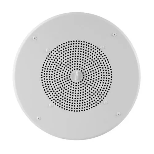 Valcom V-1220 One-Way 8" Round Ceiling Speaker, White