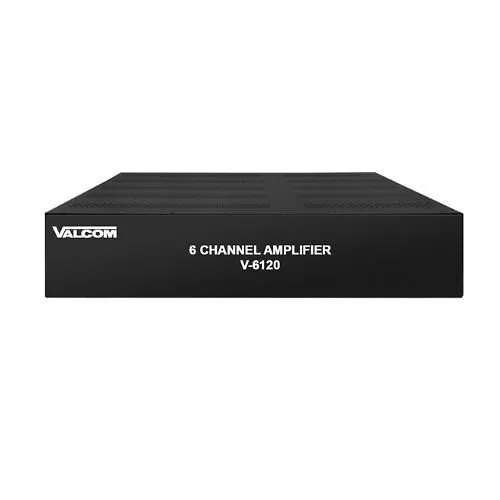 Valcom V-6120 6-Channel Replacement Amplifier for Existing 25V Speaker Lines