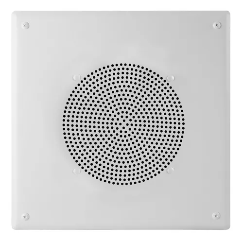 Valcom V-936480 Square Grille Faceplate, Round Hole Pattern