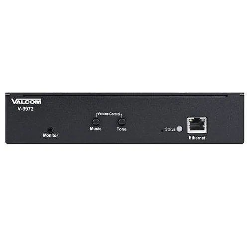 Valcom V-9972 Universal Paging Interface to 600 Ohms, Black
