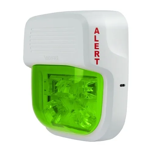 Valcom V-998-GN LED Strobe, Indoor, 110 cd, Green