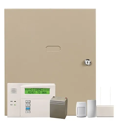 Honeywell Home V128BPT-K227 VISTA Light Burglary Alarm 128-Zones and 8-Partitions, 7" Touchscreen Keypad with Annunciation, 3x Door/Window Transmitter, Press Switch, Unlimited Zone Wireless Receiver