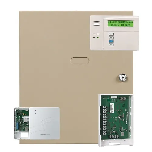 Honeywell Home V128BPTKT10 Intrusion Kit with VISTA-128BPT Commercial Burglary Panel, 6160 Keypad, 4208U Zone Expander, 7847I-E IP Communicator