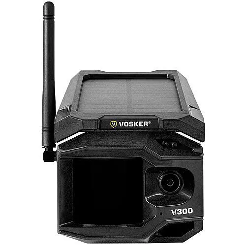 VOSKER V300-US Live View Solar Powered 4G-LTE Cellular Outdoor Security Camera, Black