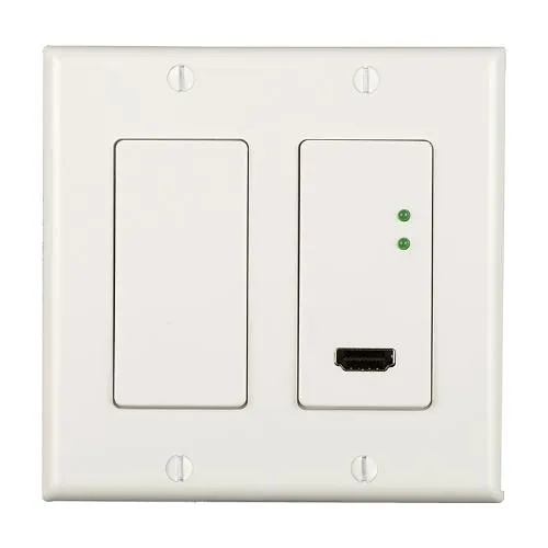 Just Add Power UL-707WP2-WH 3G Ultra Series 2-Gang Thin Wall Plate Transmitter, 10W PoE (Previous VBS-HDIP-707WP2)