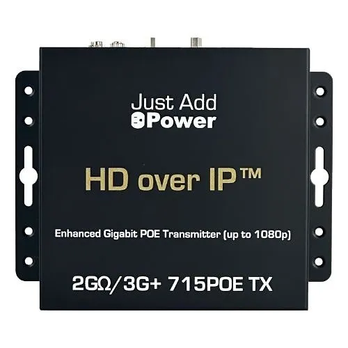 Just Add Power OM-715POE HD over IP Enhanced Gigabit Transmitter, 1080p, 30W PoE (Previous VBS-HDIP-715POE)