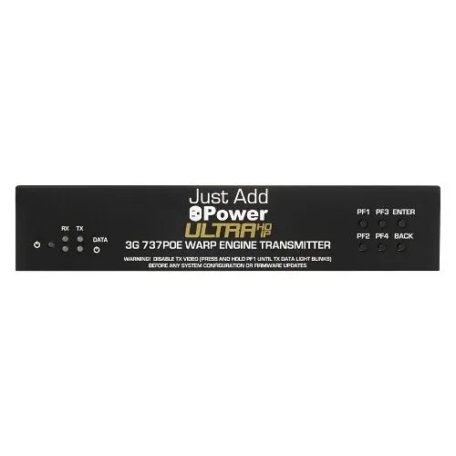 Just Add Power UL-737POE 3G Ultra Series 4K Warp Engine Transmitter (Previous VBS-HDIP-737POE)