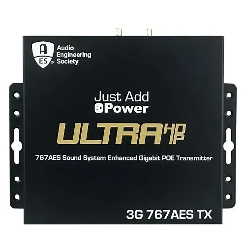 Just Add Power UL-767AES 3G Ultra Series 4K Transmitter with AES67 Audio Compatibility (Previous VBS-HDIP-767AES)