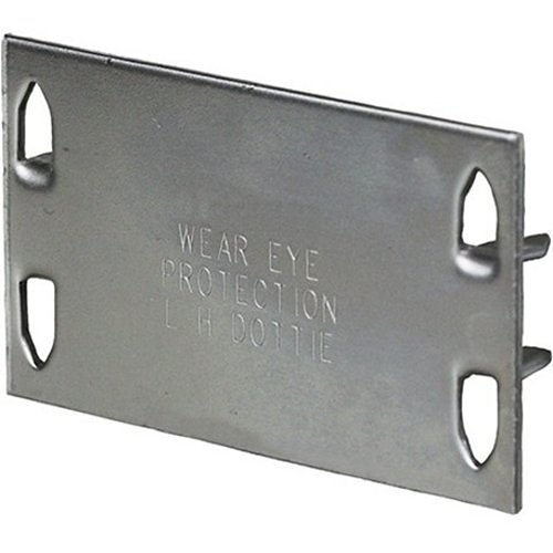 Dottie 411 1-1/2" 2-3/4" 16-Gauge Safety Plate, 100-Pack