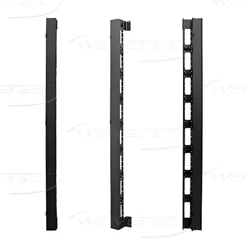 Wavenet VCNB-3X3X74S Single-Sided 74" Vertical Metal Cable Manager
