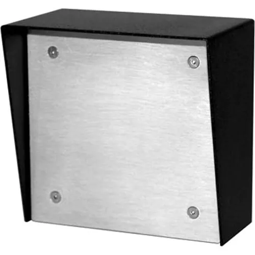 Viking VE-5X5-PNL Surface Mount Box with Blank Aluminum Panel, 5.22"L 5.14"W 3.4"D, Black