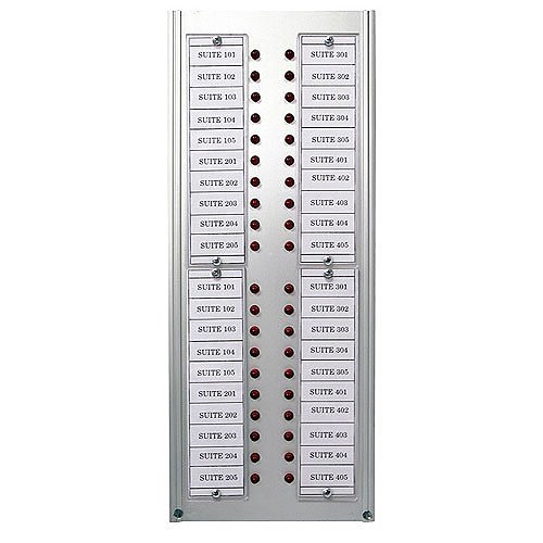 Mircom EC-240A Central Monitoring Panel 40 LED Annunciator Panel with Directory