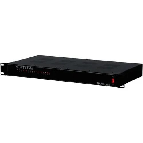 Altronix VERTILINE33D CCTV Power Supply, 16 PTC Outputs, 12VDC at 8A, 115VAC, 1U