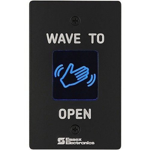 Essex HEW-2B Single Gang "Wave to Open" Touchless Switch, Black Faceplate