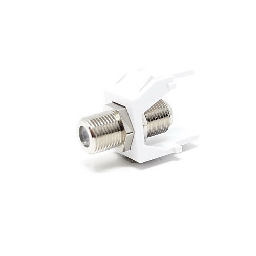 Dynacom 10600-F1G-WH Keystone Jack, F-Style Coupler, 1-GHz, White