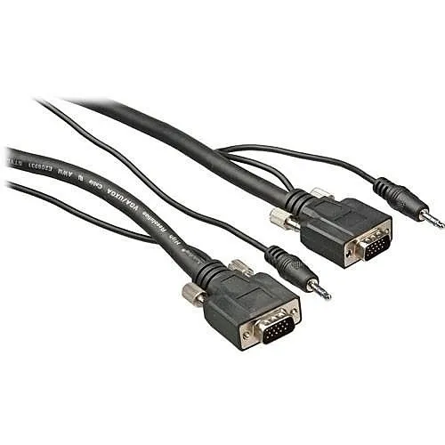Comprehensive VGA15P-P-50HR/A Pro AV/IT Series VGA with Audio HD 15-Pin Plug to Plug Cable