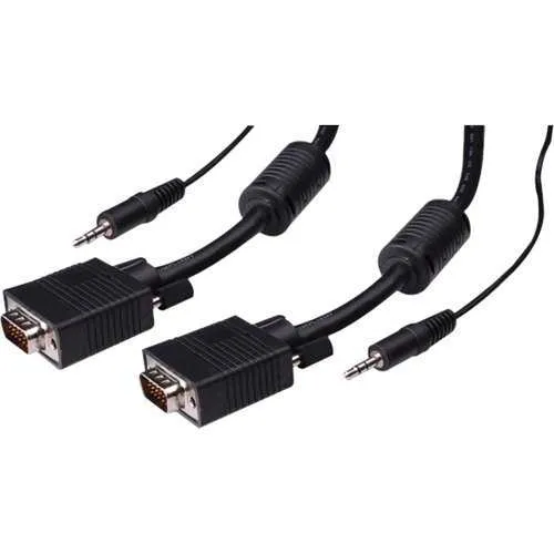 Vanco S-Vga with Audio Cable, Cbl SVGA 3.5mm Audio 10ft