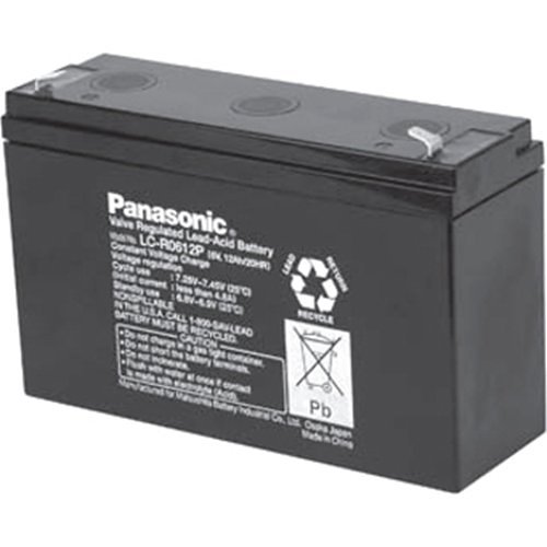 Panasonic LC-R0612P Lead-Acid Battery, 12Ah, 6V