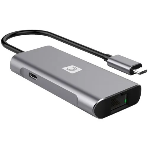 Comprehensive VHUB-USBC2A1CN VersaHub SuperSpeed 10Gbps 4-Port Hub, USB 3.2 Gen 2, Metallic grey