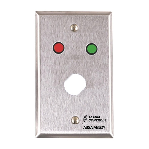 Alarm Controls RP-09302 Remote Wallplate with Resistor,  Weather Resistant, Red and Green LED