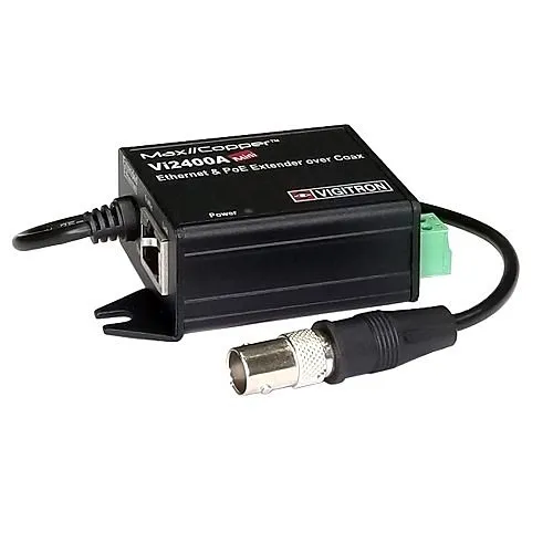 Vigitron Vi2400A Mini MaxiiCopper High-Speed Ethernet Extender over Coax