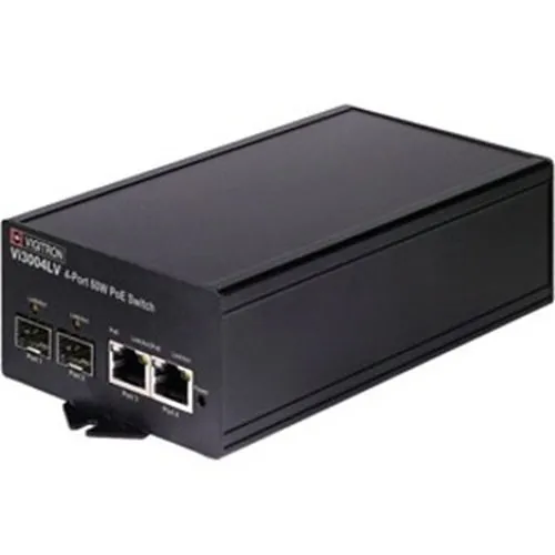 Vigitron Vi3004LV 4-Port Fiber to Ethernet Layer 2-Network PoE Media Converter