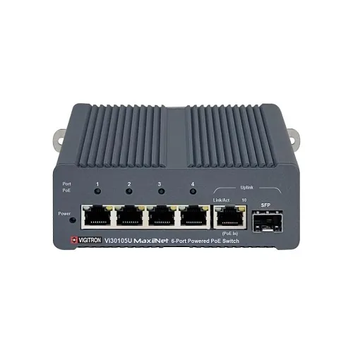 Vigitron VI30105U  6-Port 1G 802.3bt 90W PoE Powered PoE Switch