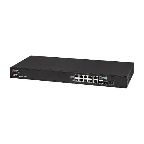 Vigitron VI30310U 10-Port 1G L2+/L3 Managed PoE Switch, IEEE 802.3bt, 90W