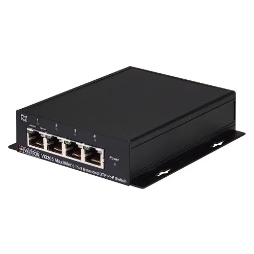 Vigitron Vi3305 MaxiiNet 5-Port Extended UTP PoE Switch
