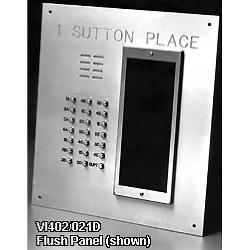 Alpha VI402/006D 6-Button VIP Panel with Directional Features, Flush Mount