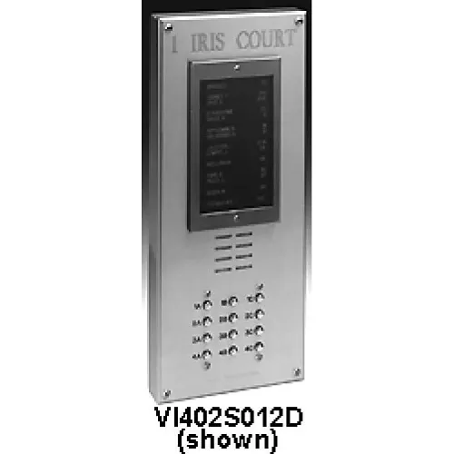 Alpha VI402S006D VIP Series 6-Button Surface Side Bends Panel with Built-In Alphabet Directory