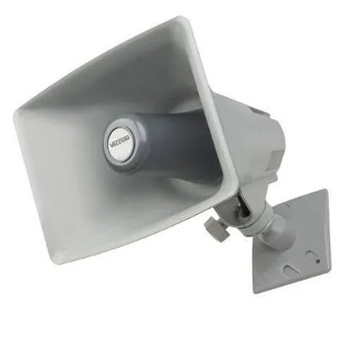 Valcom VIP-130AL-GY One-Way Indoor/Outdoor IP High-Efficiency Horn with Long Line Extender, Gray