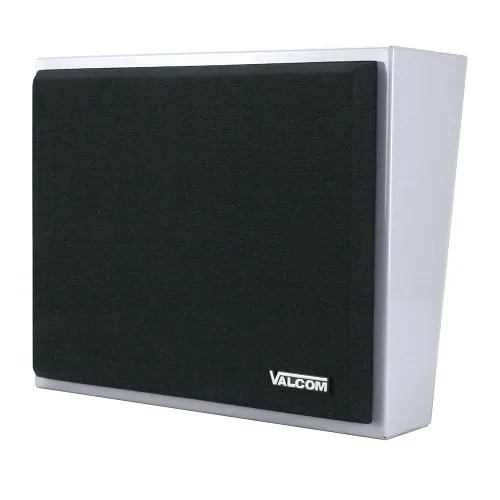 Valcom VIP-430A-IC InformaCAST One-Way/Talkback IP Metal Wall Speaker, Black Grille, Gray