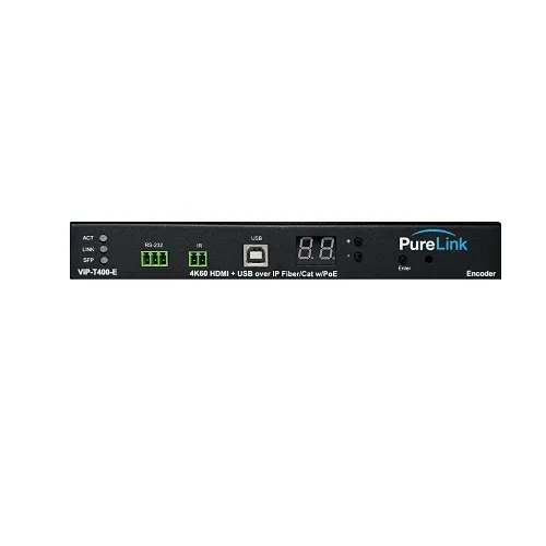 PureLink VIP-T400-E 4K60 HDMI and USB/KM CAT and Fiber AV Over IP Encoder