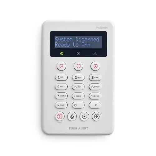First Alert VISTAHPKPFR 2-Line Alpha Display Wired Portrait Keypad