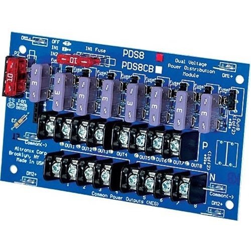 Altronix PDS8 Dual-Input Power Distribution Module, Fused Outputs